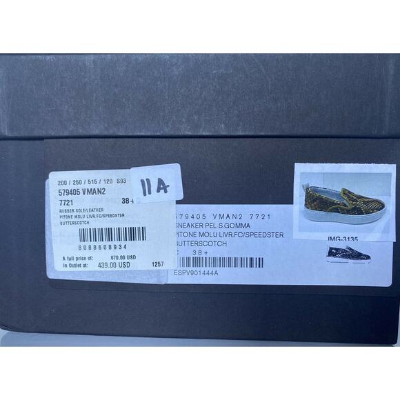 Bottega Veneta Python Skin Platform Sneakers 8.5 US (38.5 Euro) 579405 NIB $870 - Picture 11 of 11